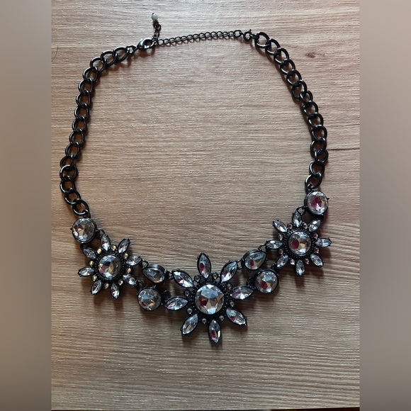 Lot of 4 Statement Necklaces, Varying Lengths, all Silvertone - Picture 2 of 8